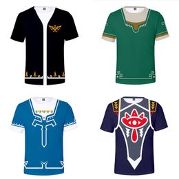 Men's T-Shirts The Hyrule Fantasy 3d Printed T Shirt Men Women Kids Breath Of Wild Tshirt Harajuku Streetwear T-shirt Top Brand Clothes