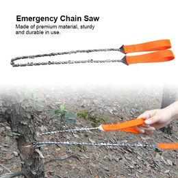 Hand Tools Portable Chain Saw Cutting Machine Handheld Survival Emergency Chainsaw With Bag Outdoor Camping Hiking Garden Tool Freeship