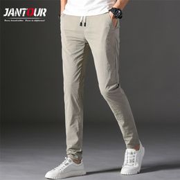 Brands Men pants Design Casual hombres pantalones Cotton Slim Pant male Trousers Fashion Business Tie Pants Man 28-38 201126