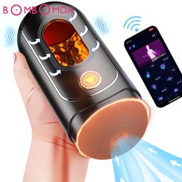 Male sexy Toy Automatic Sucking Deep Throat APP Remote Masturbator Cup For Men Real Vaginal Suction Pocket Blowjob Adult Product