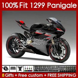 OEM Fairings Kit For DUCATI Panigale 959R 1299R 1299S 959 1299 S R 2015 2016 2017 2018 Body 140No.64 959-1299 15-18 959S 15 16 17 18 Injection Mould Bodywork black grey