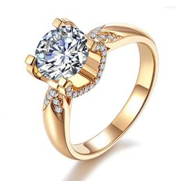 Wedding Rings CAOSHI Elegant And Generous Women Engagement Bands Gold Color/Sliver Colour Modern Trendy Bridal Accessories Chic Jewellery Wynn2