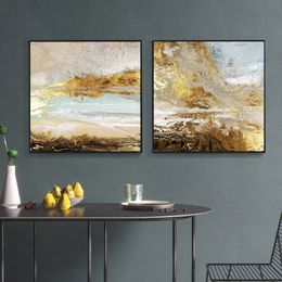 Abstract Golden Posters Light Luxury Prints Cuadros Canvas Prints Wall Art Pictures for Living Room Indoor Decoration Home Decor