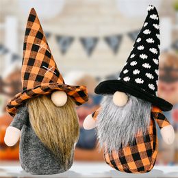 Faceless Rudolph Plush Stuffed Toy Halloween Party Supplies Long Whisker Gnomes Plaid Bat Elf Doll Children Gifts Shopping Mall Window Decoration 6 9hb1 Q2