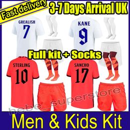 2022 Adult-Kids full kit with Socks KANE STERLING soccer jerseys RASHFORD SANCHO GREALISH MOUNT FODEN HENDERSON MAGUIRE ENGlANDS 22 23 National team