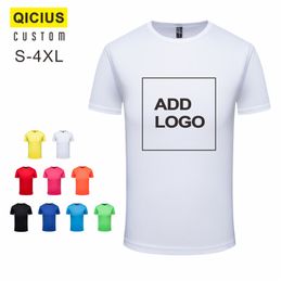 Unisex Same Style Sports T Shirt Customized Quick Drying Fitness Breathable Multiple Colour Running Embroidered Printed 220621