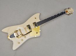 6 Strings Cream Electric Guitar with Rosewood Fretboard