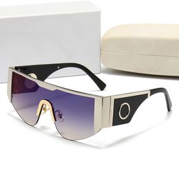 -2022 Роскошные овальные солнцезащитные очки для мужчин Дизайнерские летние оттенки поляризованные очки Черные винтажные солнечные очки женщин -солнцезащитных очков с коробкой