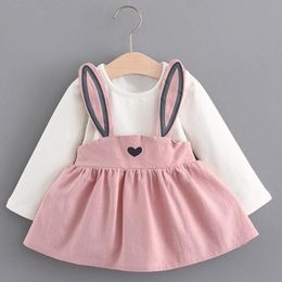 Girl's Dresses Cute Baby Floral Girls Clothes Princess Dress Suit Fall Kids Children Party OutfitsGirl's