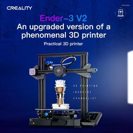 Printers Creality Ender-3 V2 3D Printer Mainboard Silent TMC2208 Driver Stepper Fai da te UI4.3 pollici Colore LCD Carborundum Linea di vetro 22