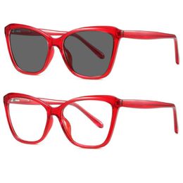 Солнцезащитные очки негабаритная красная рамка классические мужские бокалы для чтения женщин Солнца Похромная линза Квадрат полный nxsunglasses