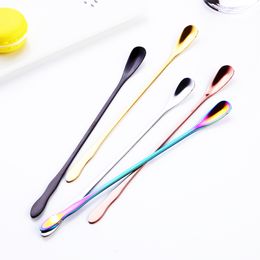 Stainless Steel Coffee Stirrers Mixing Spoon Long Handle Drink Cocktail Stir Sticks Stirring Tea Spoon XBJK2204