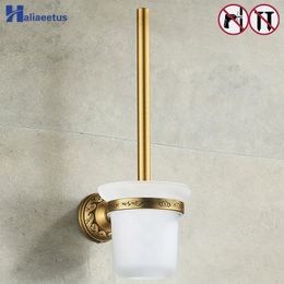 Nail Free Toilet Brush Holders Antique Bronze Bathroom Accessories Y200407