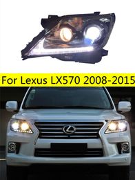 LED Low Bulbs Headlights for Lexus LX570 2008-20 15 LED Headlight High Beam Daytime Lights Turn Signal Front Lamp