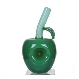 Latest Colourful Apple Shape Philtre Pipes Portable Pyrex Thick Glass Dry Herb Tobacco Oil Rigs Handmade Applepipe Handpipe Smoking Cigarette Holder DHL Free