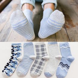 Pairs Pack Lot Men's Cotton Socks Fall/winter Solid Colour Happy Funny Sweat-absorbent Deodorant Trend Socks1