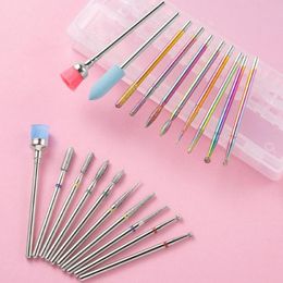cuticle cutter tool Canada - Nail Art Equipment 10Pcs Box Drill Bit Rotery Electric Milling Cutters For Pedicure Manicure Files Cuticle Burr Tools AccessoriesNail
