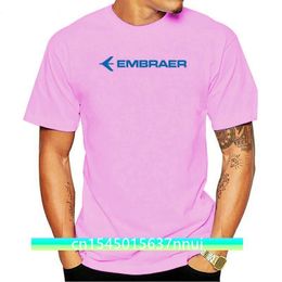 Embraer Aeroplane Aerospace Company Space Mens Black TShirt Size S2Xl Homme Plus Size Tee Shirt 220702