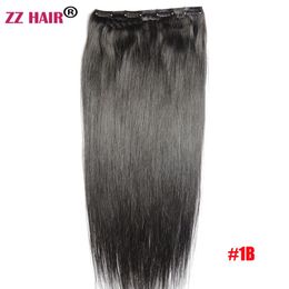 Synthetic Long Straight 40g One Pcs Set 4 Clip In Hair Extensions Fake Hairs Wholesale