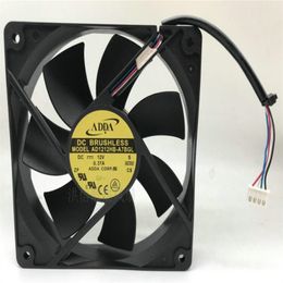 Wholesale fan: Original ADDA 12025 ad1212hb-a7bgl DC12V 0.37a four wire temperature controlled Titan power fan