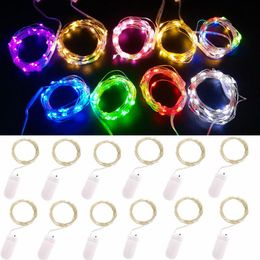 wire fairy UK - Strings 5pcs Copper Wire LED String Lights Holiday Fairy Garland Christmas Tree Decor Wedding Party DIY Natal Navidad 2022LED