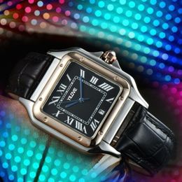 Roman Forum Digital Men's Watch Top Designer Square Dial Calendar Multifunction Clock Most Popular Men's Birthday Gift Wristwatch