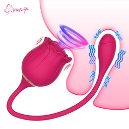 Rose Shape Vagina Sucking Vibrator 10 Speeds G- Spot Dildo Oral Clitoris Sucker Stimulation Erotic sexy Toys for Women