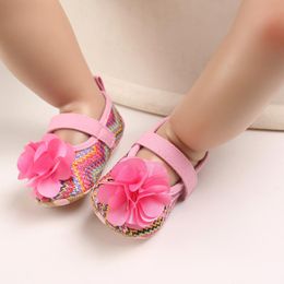 First Walkers 2022 Born Baby Shoes Lovely Flowers Girl Soft Soled Multicolor Toddler Sole Anti-slip Infant Moccasins