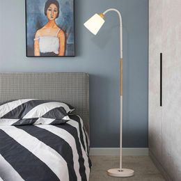 Floor Lamps Modern Black LED Creative Bedroom Reading Deco Dining Room Light Indoor Bulb Dimming White AdjustableFloor