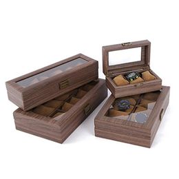 storage cases for watches UK - Watch Boxes & Cases Multiple Box Wooden Jewelry Storage Packaging Window Glass Display BoxWatch
