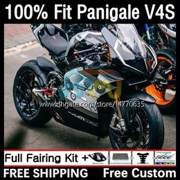 OEM Bodywork For DUCATI Panigale V 4 V4 S R V4S V4R 2018 2019 2020 2021 Body Kit 1DH.34 Street Fighter V4-S V4-R 18-21 V-4S V-4R 18 19 20 21 Injection Mold Fairing black blue