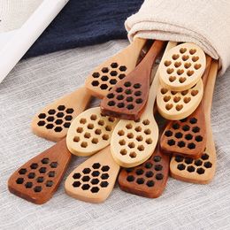 Handle Wooden Long Spoon Coffee Tea Honeycomb Shape Stirring Spoons Mixing Stick Kitchen Stirrer Dipper Tableware Collect Dispense Honey Tool Jy1149 S 2024
