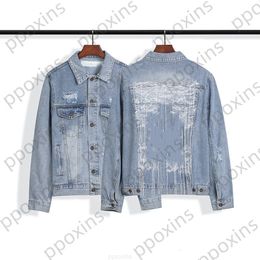 Fashion designer Men's Jacket Autumn and Winter New Fashion Brand Craft Embroidery Drawstring Letter Arrow Wash Make Old Denim