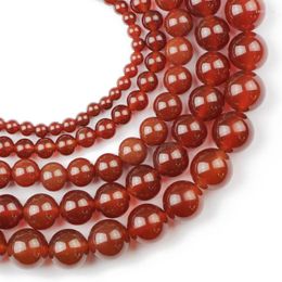 Other Natural Stone Red Carnelian 4/6/8/10/12MM Round Spacer Loose Beads For Jewellery Making Diy Charm Bracelets AccessoriesOther Edwi22
