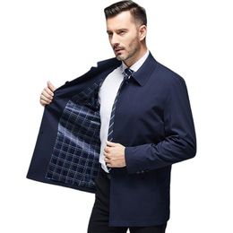 Men's Jackets MEN'S Clothing Business Casual Daddy Clothes Leading Cadres Middle-aged Spring And Autumn Thin Coat Mens CoatsMen's