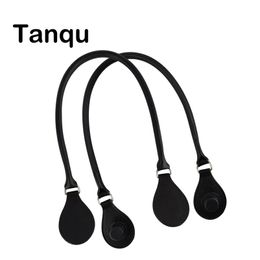 TANQU Concise Round Leather Belt Handle with D Buckle Drops for Classic Mini Obag Basket Bucket City Chic Women Handbag O Bag 220610