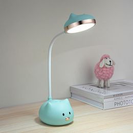 Table Lamps Flex Desk Animal Lamp Cute Bedroom Night Room Desks Children's LED USB Rechargeable Light Book Reading Battery DecorTable