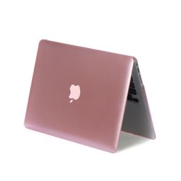 Rose Gold Metal Shell Laptop Case for MacBook Air Pro with Touch Bar 12 13 15 16 Inch A1932 A1466 A1706 A2141 A2337 A2338 A2179 Metallic Finish Case