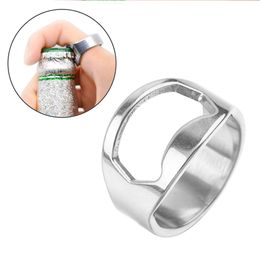 Finger Ring Bottle Style Beer Opener Bar Home Outside Party Easy To Handle Portable Beers open Tools 3 Colors Choose