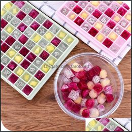Diy Creative 96 Grids Small Ice Cube Mould Square Shape Sile Tray Fruit Maker Bar Kitchen Accessories Drop Delivery 2021 Cream Tools Kitchen