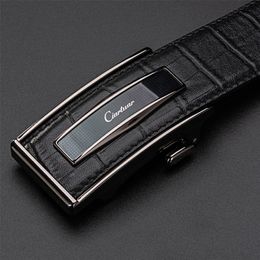 Ciartuar Leather Belt Automatic Buckle s for Men Genuine Waist Mens Luxury Designer High Quality Fashion Strap 220402