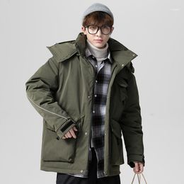 Men's Down & Parkas HISTREX Japanese Style 90% Duck Thick Mens Jackets Parka Winter 2022 Menswear Casual Clothing Jacket MVIN2#