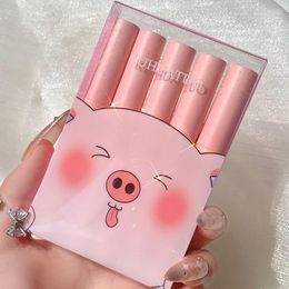 Lip Gloss Pcs/Set Glaze Non-fading Non-stick Cup Matte Velvet Liquid Lipstick Waterproof Women Cosmetics TSLM1Lip Wish22