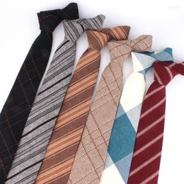Bow Ties Cotton Neck Groom Necktie For Wedding Party Boys Girls Tie Plaid Men Women Wear Men's Stripe GravatasBow