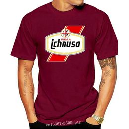 Men's T-Shirts Ichnusa Birra T-Shirt Black Beer Sardinia Italy Alcohol