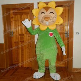 Halloween Sunflower Mascot Costume Cartoon Theme Character Carnival Festival Fancy dress Christmas Outdoor Theme Party Adults Outfit Suit