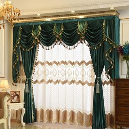 Curtain & Drapes European Style Valance Heads Variety Of High-end Suitable Curtains For Living Room Bedroom Luxury ValanceCurtain