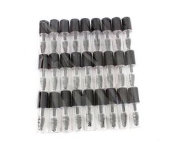 Custom High Quality Professional Plastic 3ml Empty Mascara Tubes Black With Brush