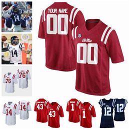 Ole Miss Rebels Jerseys Eli Manning Jersey Donte Moncrief Mike Wallace Evan Engram Achie Manning College Football Jerseys Custom Stitched