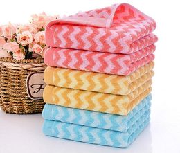 Towel Drop Ship 34 74cm 100% Cotton Hand Towels Water Wave Printed High Quality Bathroom Face Terry 2pcs/setTowel TowelTowel